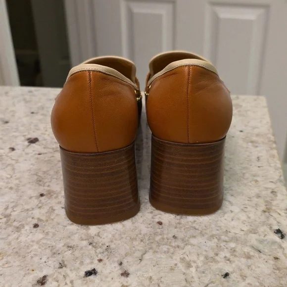 Tory Burch Brown Studded Loafers - Picture 2 of 6